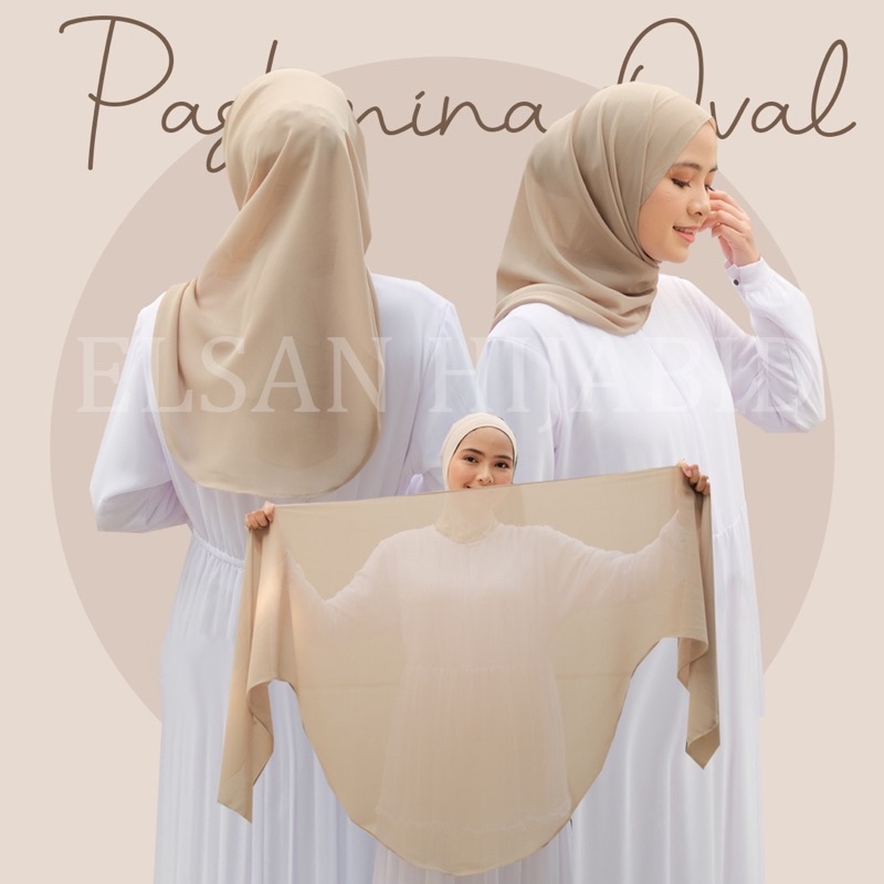 PASHMINA OVAL MALAYSIA /MALAY OVAL/CURV PASHMINA CERUTY BABYDOLL