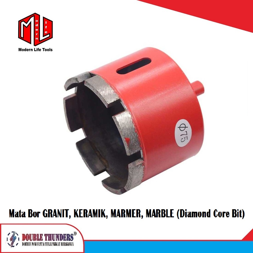 MATA BOR GRANIT, KERAMIK, MARMER, MARBLE (DIAMOND CORE BIT) 6mm Sampai 50mm