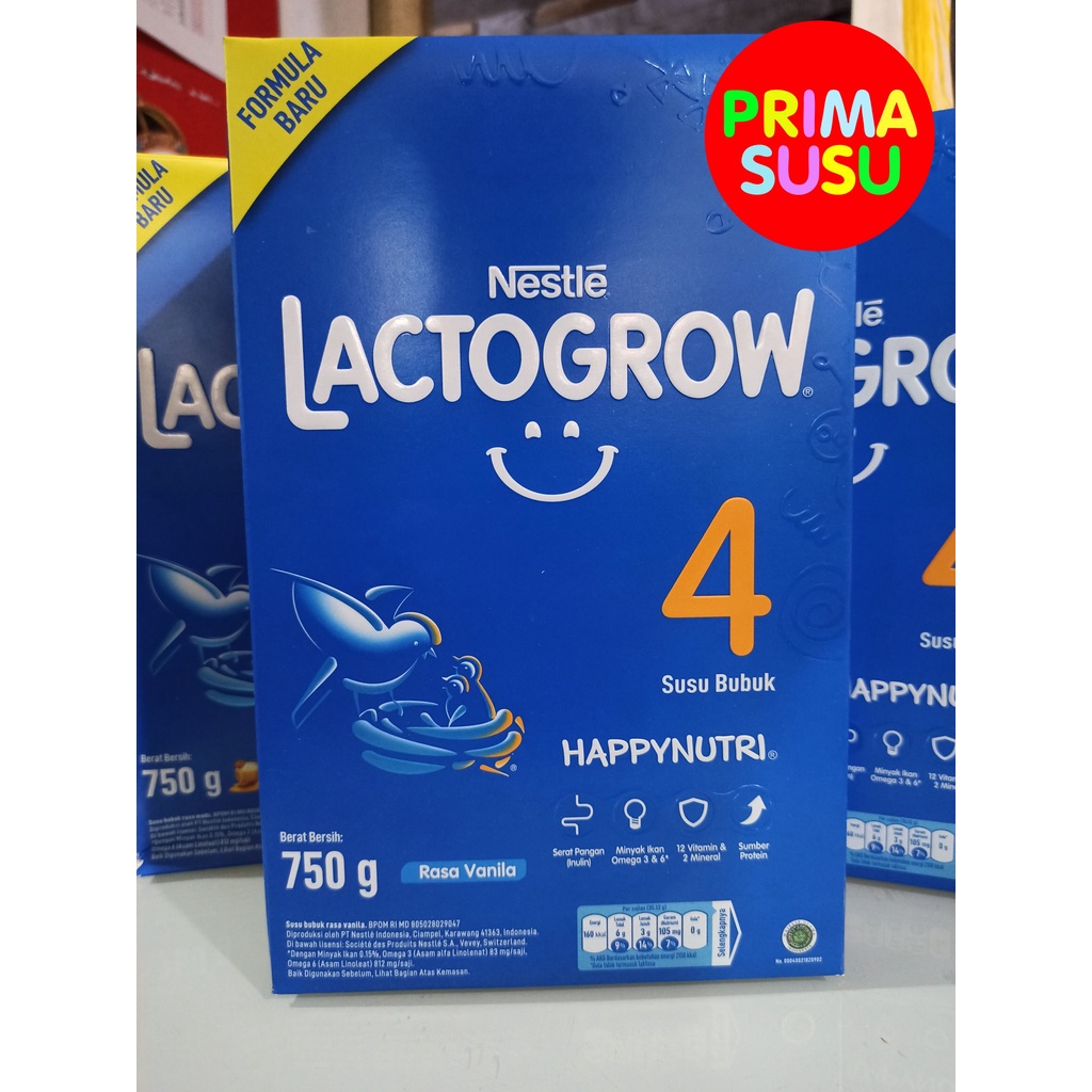 Lactogrow 4 750 Gr, Madu, Vanila