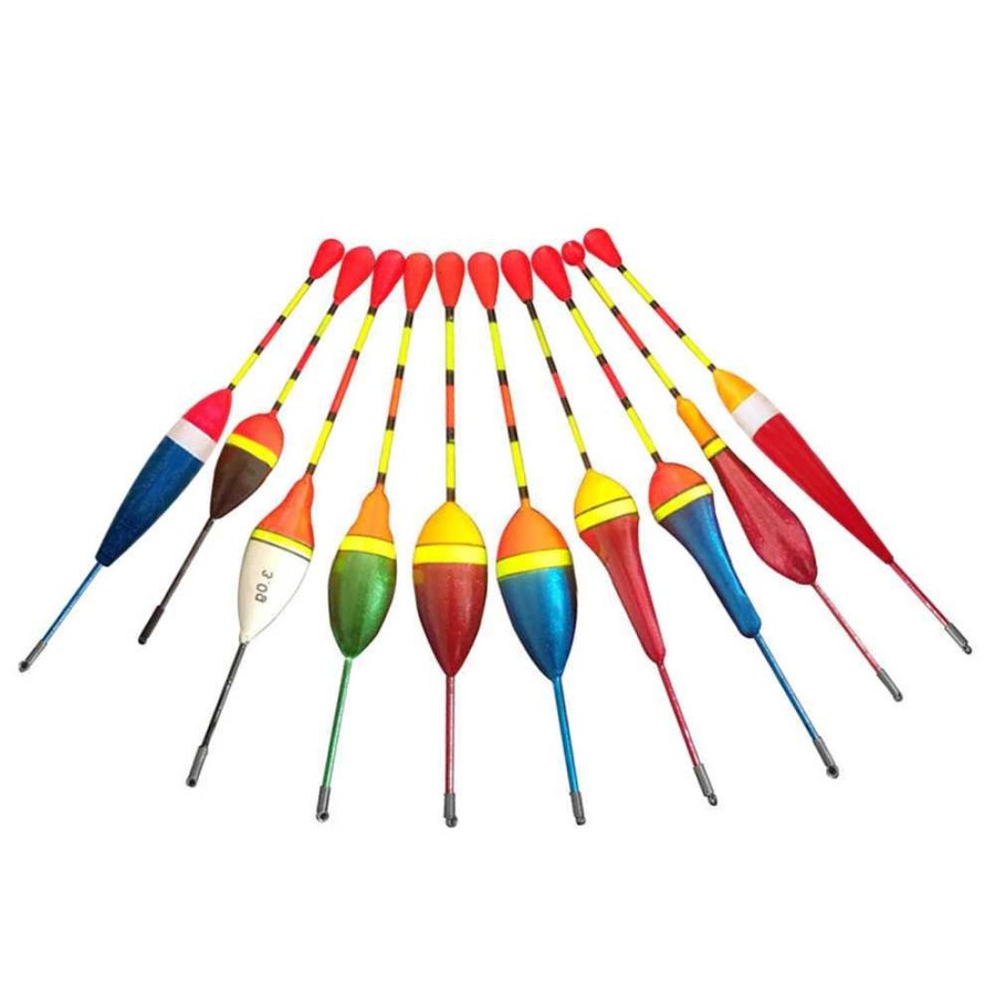 Fishing Kumbul Umpan Pancing Vertical Fishing Floats Bait 10PCS - P016 - Multicolor