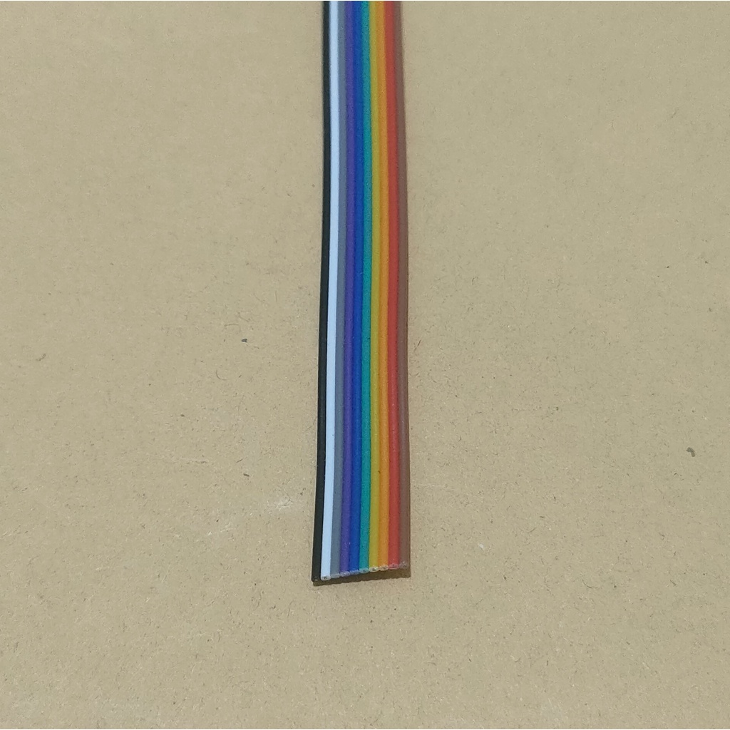 Kabel Pelangi 10 Pin Warna Rainbow Per Setengah Meter Bisa Untuk Layangan