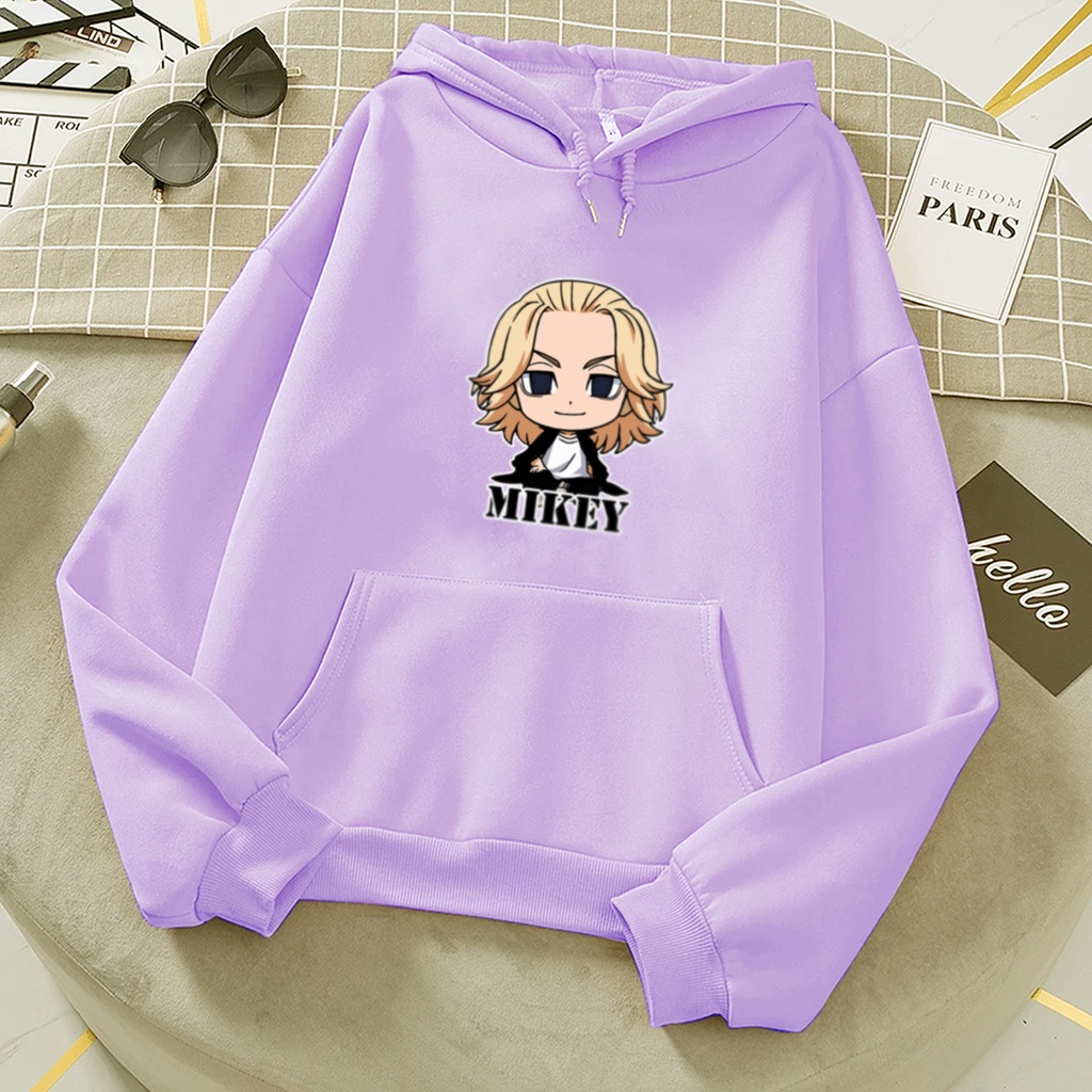 Sweater hoodie anak perempuan MIKEY suwiter anak cewek anime