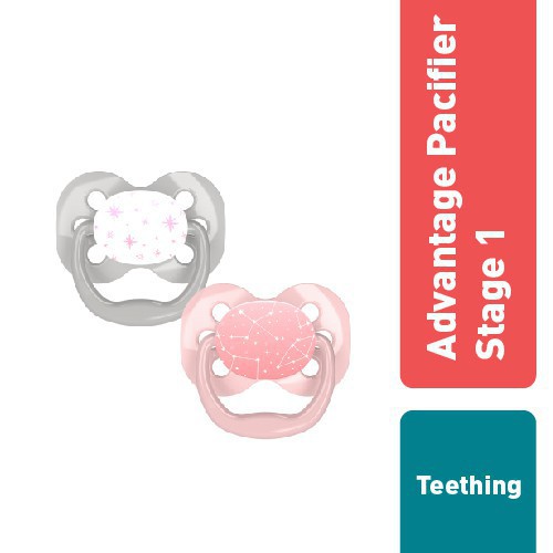 Dr. Brown's Advantage Pacifier 2 Pack Stage 1 (0-6M)