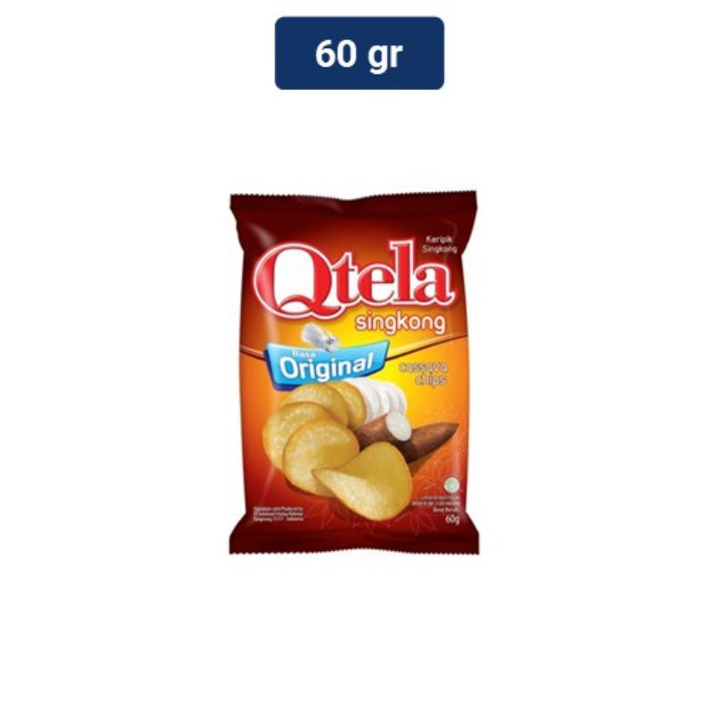 

QTELA KERIPIK SINGKONG 60 GRAM BALADO ORIGINAL BBQ SNACK MAKANAN RINGAN MURAH