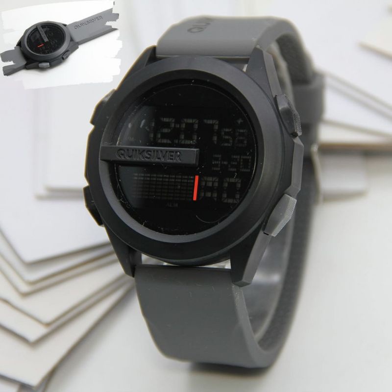 JAM QUIKSILVER SPORT DIGITAL PRIA BAHAN STRAP SILIKON