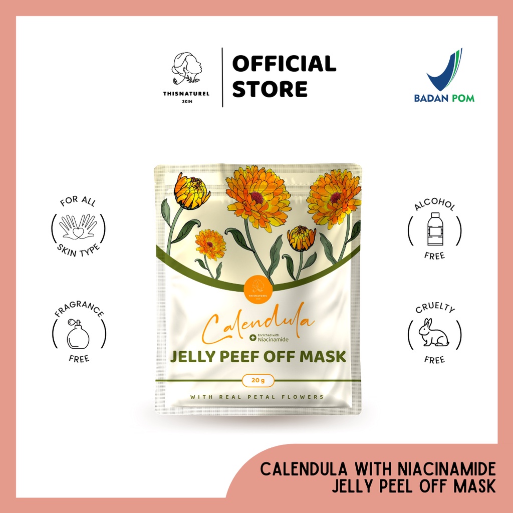 Calendula with Niacinamide Jelly Peel Off Mask 20 gram