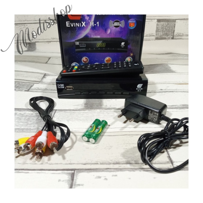 EVINIX H-1 STB SET TOP BOX TV DIGITAL DVBT2 - RCA