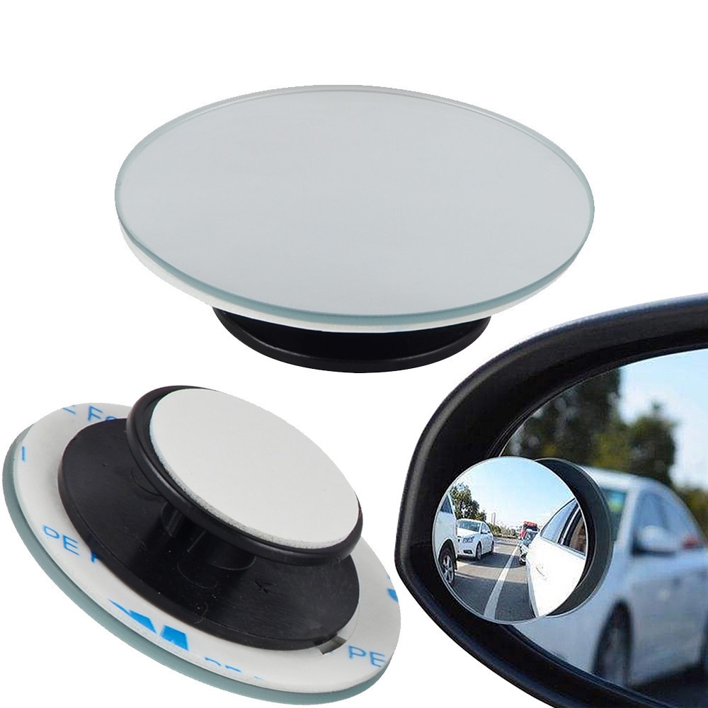 [1 Set dapat 2] Kaca Spion Tempel Mini Cermin Mirror Cembung Wide Angle Blind Spot Universal Tambahan untuk Mobil dan Motor  L3,288,291 - HMB080