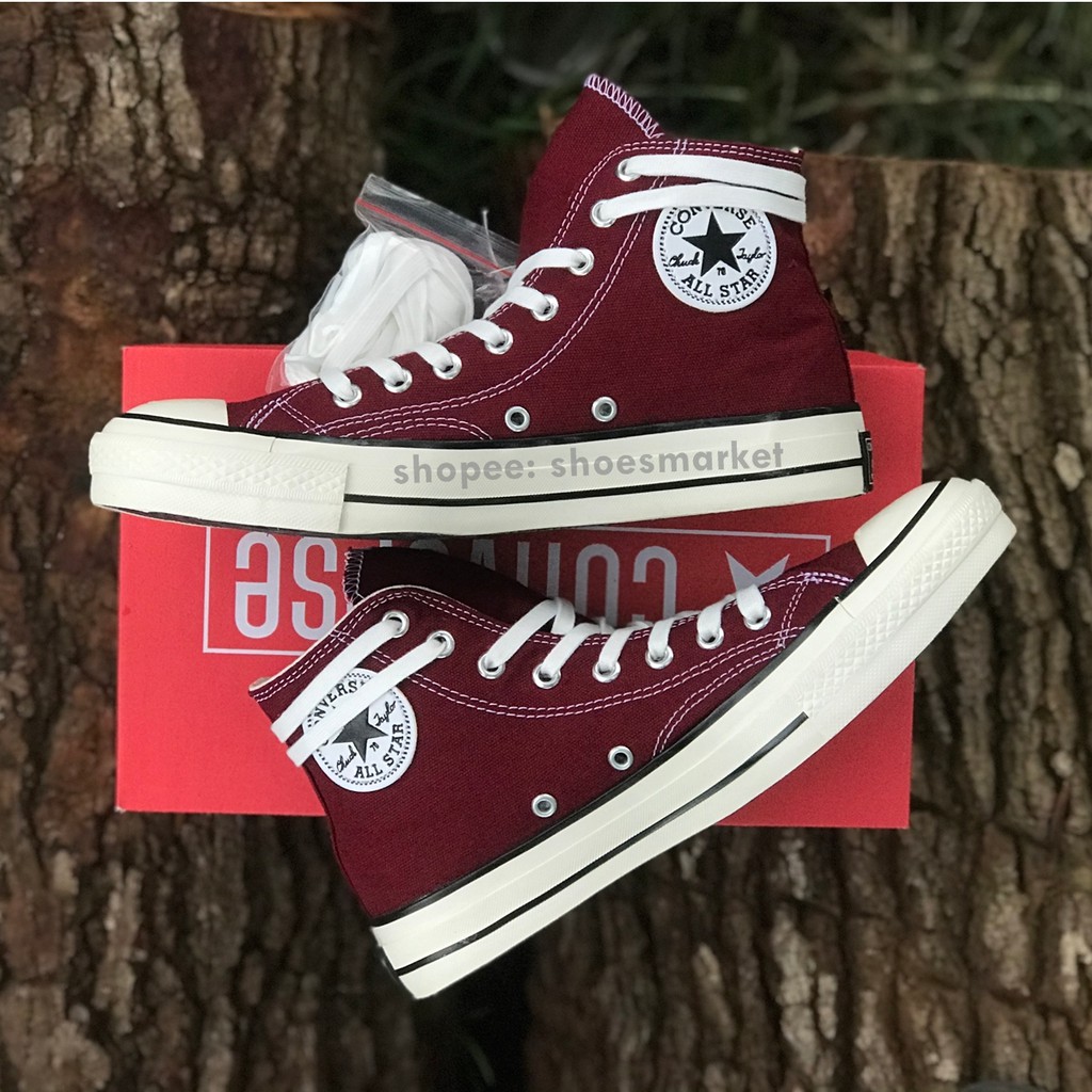 SEPATU CONVERSE 70S HIGH MAROON ALL STAR CHUCK TAYLOR OBRAL MURAH