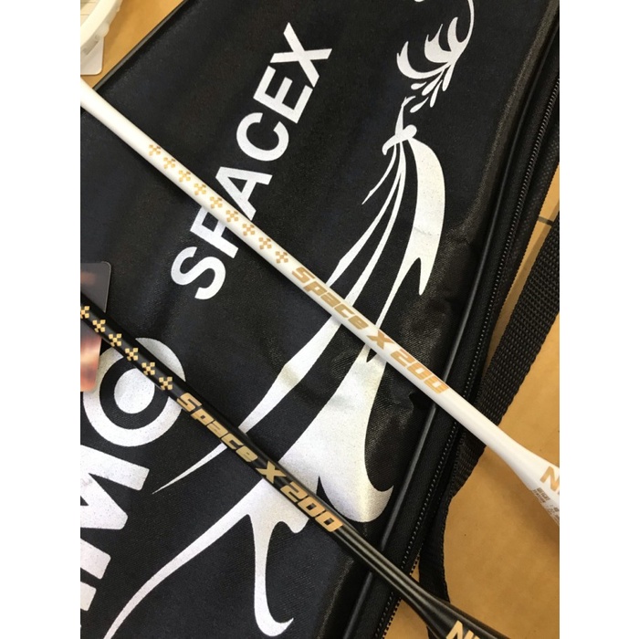 Raket Badminton Nimo Space X 200 Full Carbon Original Free Tas Dan Gri #98