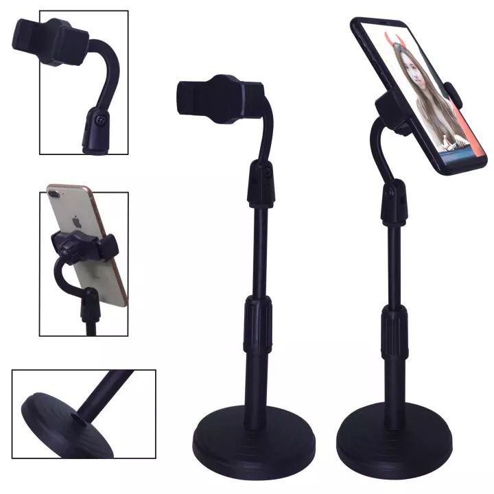 Stand Holder Mutifungsi Adjustable Phone Holder Penyangga HP Stand Live 360 Derajat Aksesoris Handphone HP OCEANMART OCEAN MART Murah Grosir