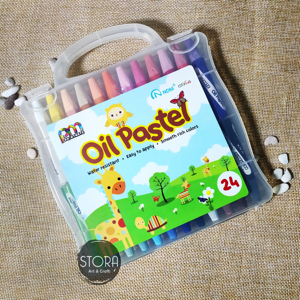 

NDM Paint Mate Oil Pastel 24 Colors / Pastel Minyak 24 Warna Color Crayon Krayon