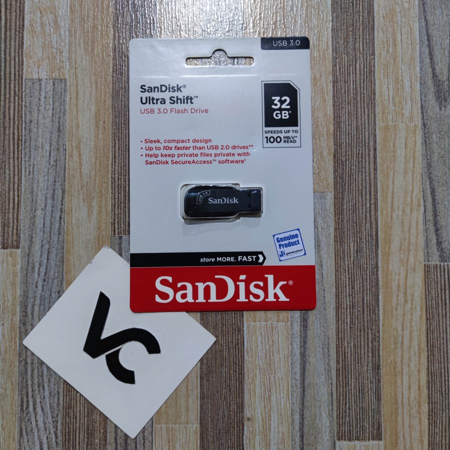 SANDISK FLASHDISK 32GB ULTRA SHIFT USB 3.0 FLASH DISK 32 GB CZ410 USB3.0