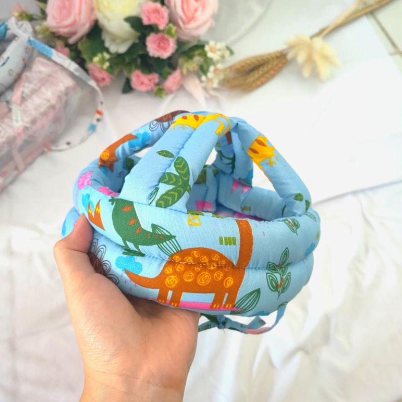 Topi Pelindung Kepala Bayi Motif Lucu