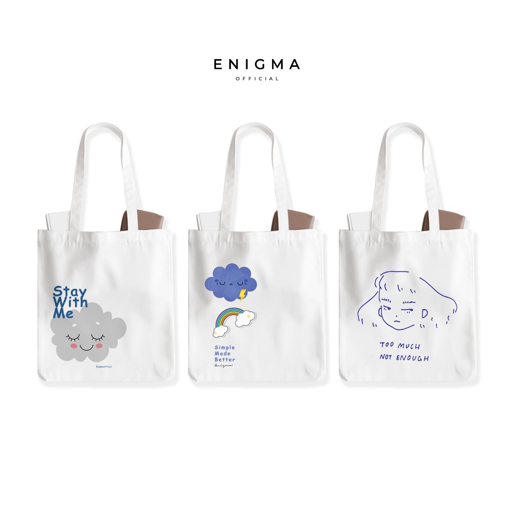 TERBARU TOTEBAG KANVAS AESTHETICS ORIGINAL ENIGMA OFFICIAL TOTEBAG WANITA TAS TOTE BAG