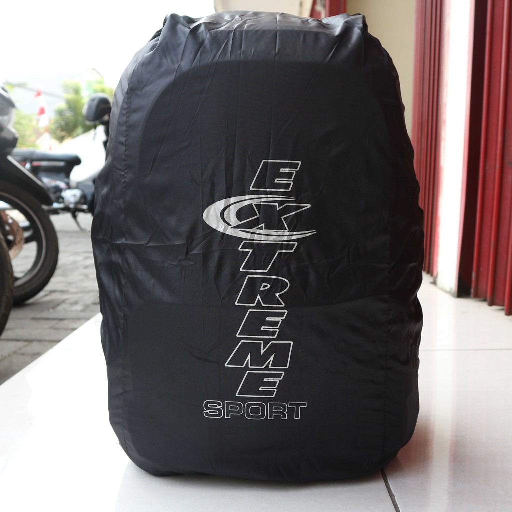 Tas Gendong Punggung Extreme Abu Garis Putih Ransel Pria Elegant Kece