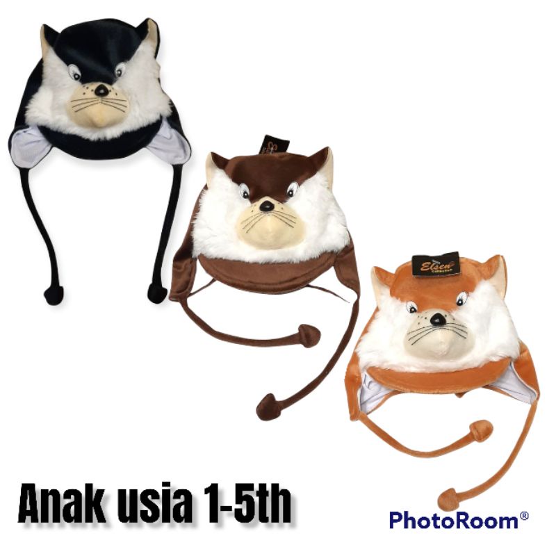 Topi anak karakter hewan topi cewek cowok lucu