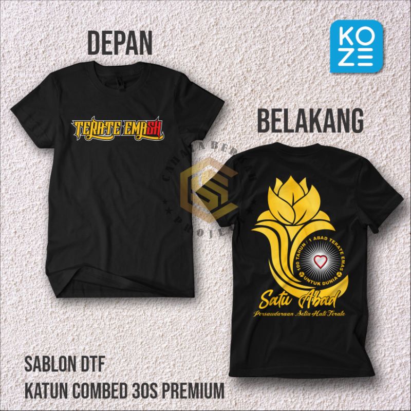 kaos psht 1 abad terate emas kaos sh terate satu abad