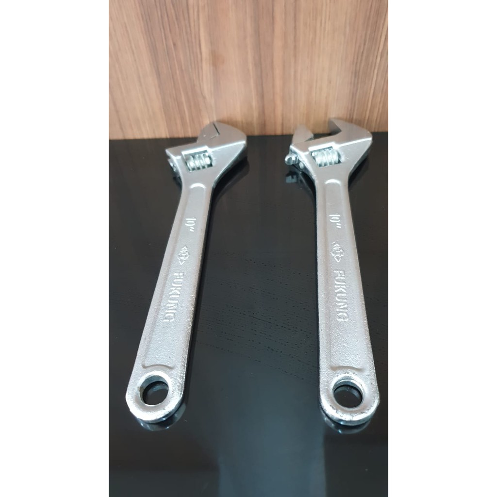 Kunci Inggris 10&quot; inch FUKUNG, Adjustable Wrench Baut Pipa