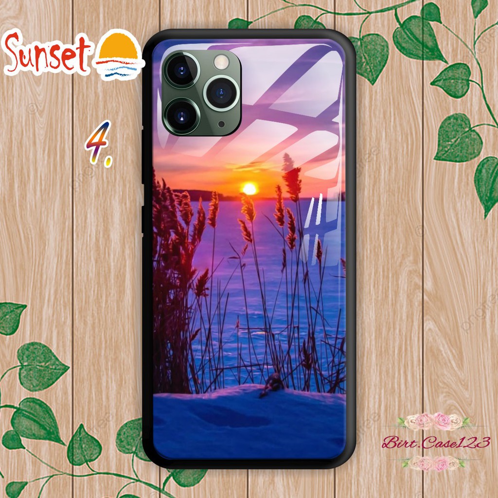 Softcase Back Case Glass Kaca SUNSET Samsung A21 A21S A31 A40 A51 M40S A60 A70 A71 A80 BC3346