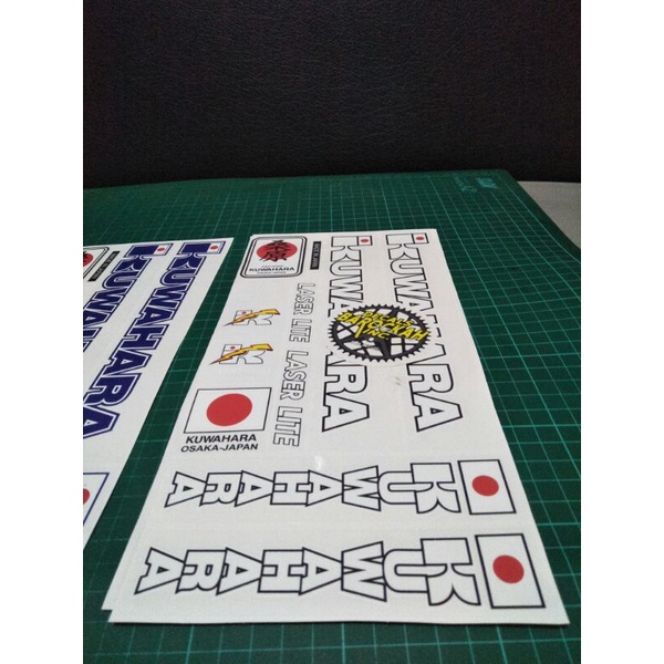 sticker bmx decals bmx kuwahara laser lite dan nova repro