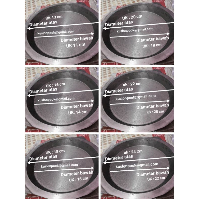 HJK Loyang martabak manis l Loyang martabak Bangka terang bulan baja hitam tebel asli 100% original