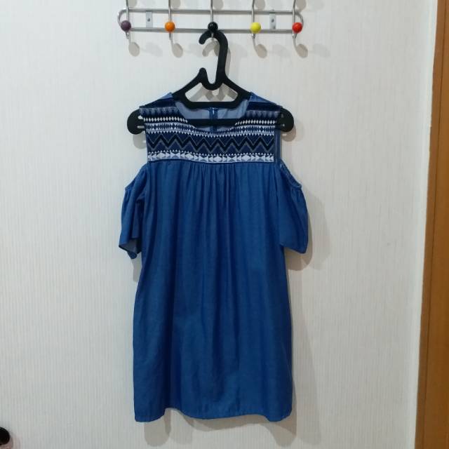 Dress wanita / dress preloved / dress denim preloved