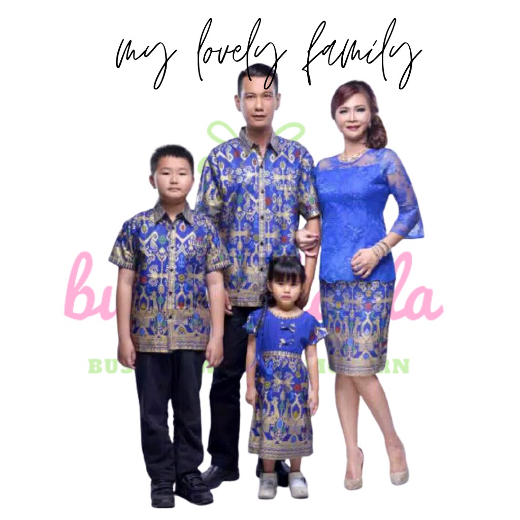 VIONA KIDANG Sarimbit rok dan blus bahan katun mix brokat batik couple prodo tersedia set keluarga