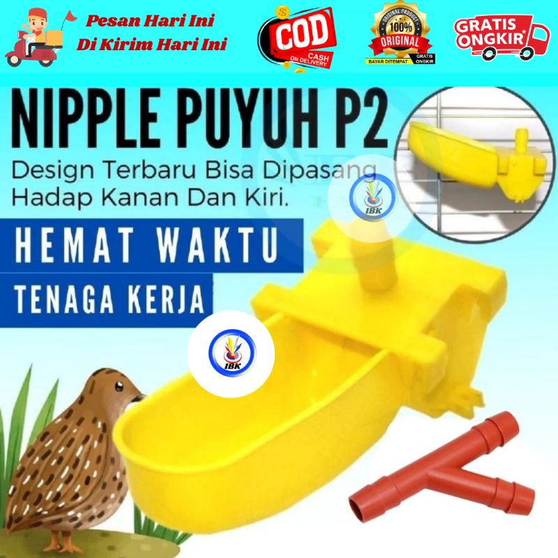 Nipel Nipple Nepel Puyuh Nipel P2 Puyuh Alat Minum Otomatis Puyuh IBK123