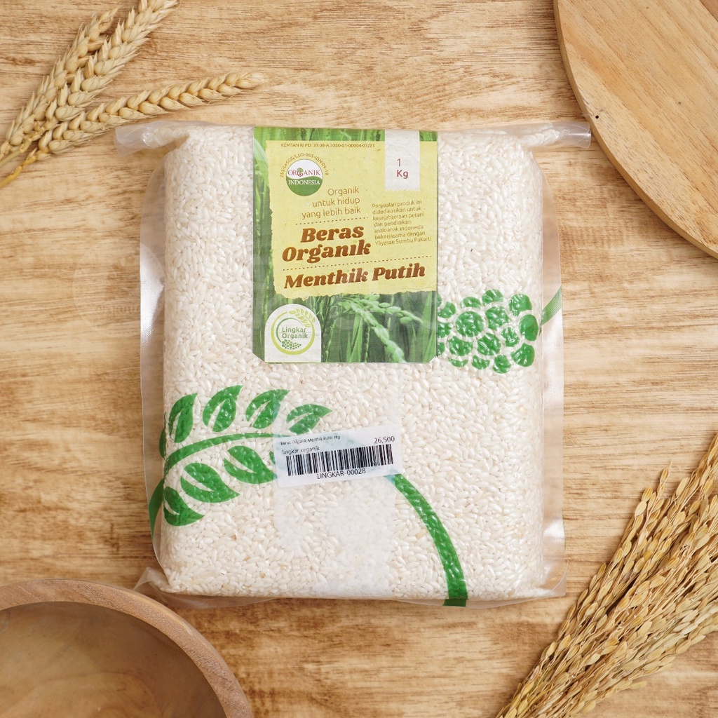 

Beras Organik Menthik Putih 1kg - Lingkar Organik