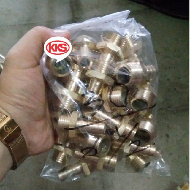 Nepel Selang Kuningan 1/2"