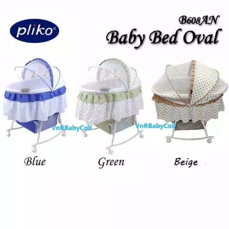 Box Ranjang Tempat Tidur Baby Pliko Baby Bed Bassinet Oval 608