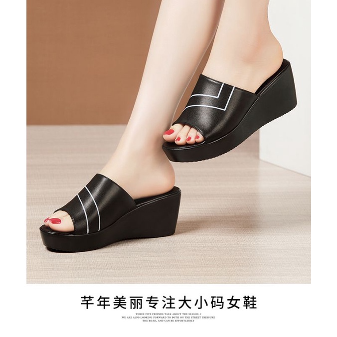 Sandal Wedges Andin // Sandal Andin Wanita // Sandal Permata Andin