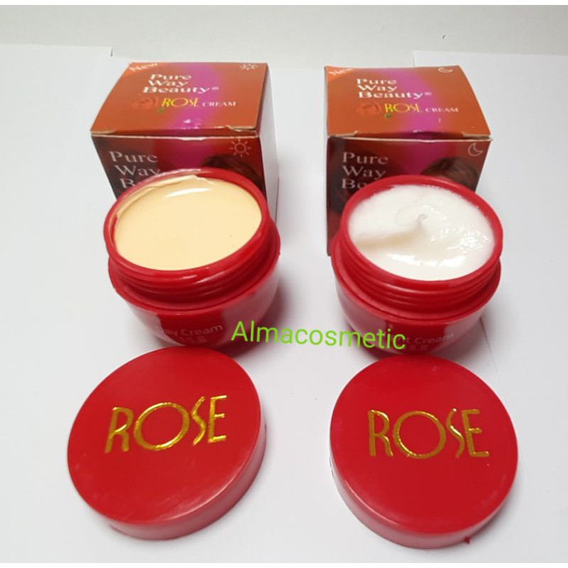 KRIM PURE WAY BEAUTY ROSE DAY & NIGHT BPOM