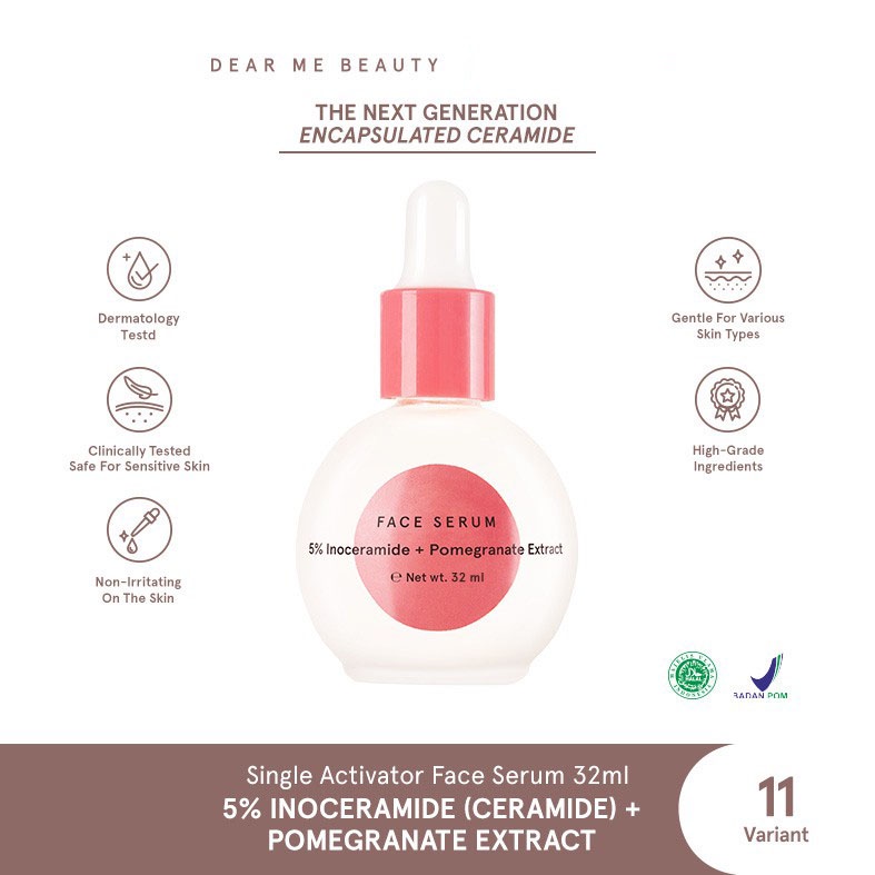 Dear Me Beauty 5% Inoceramide (Ceramide) + Pomegranate Extract Face Serum