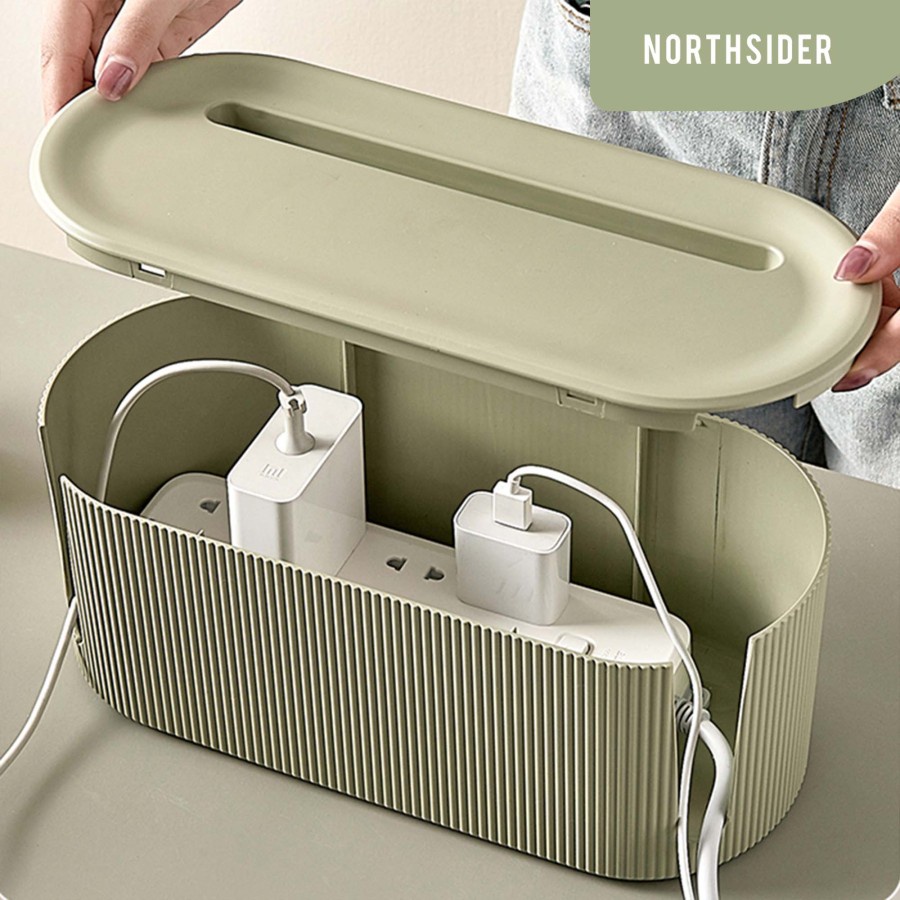 KOTAK ORGANIZER KABEL CHARGER CABLE MANAGEMENT BOX NORDIC STYLE