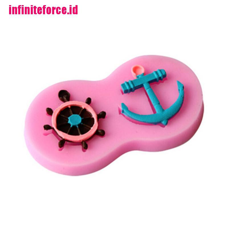 1 Pcs Silicone Fondant Mould for Candy Anchor Shape Cake Decorating Cupcake Mold