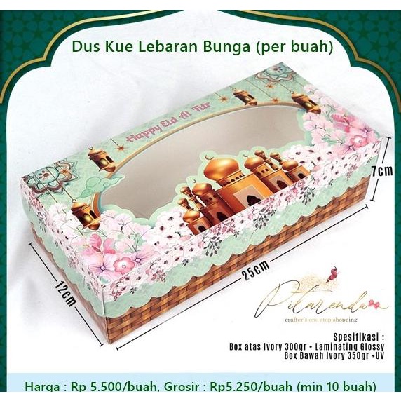 

ALB-247 : Dus Kue / Box Cake Lebaran Bunga (min order 5 buah) pitar33 Berkualitas