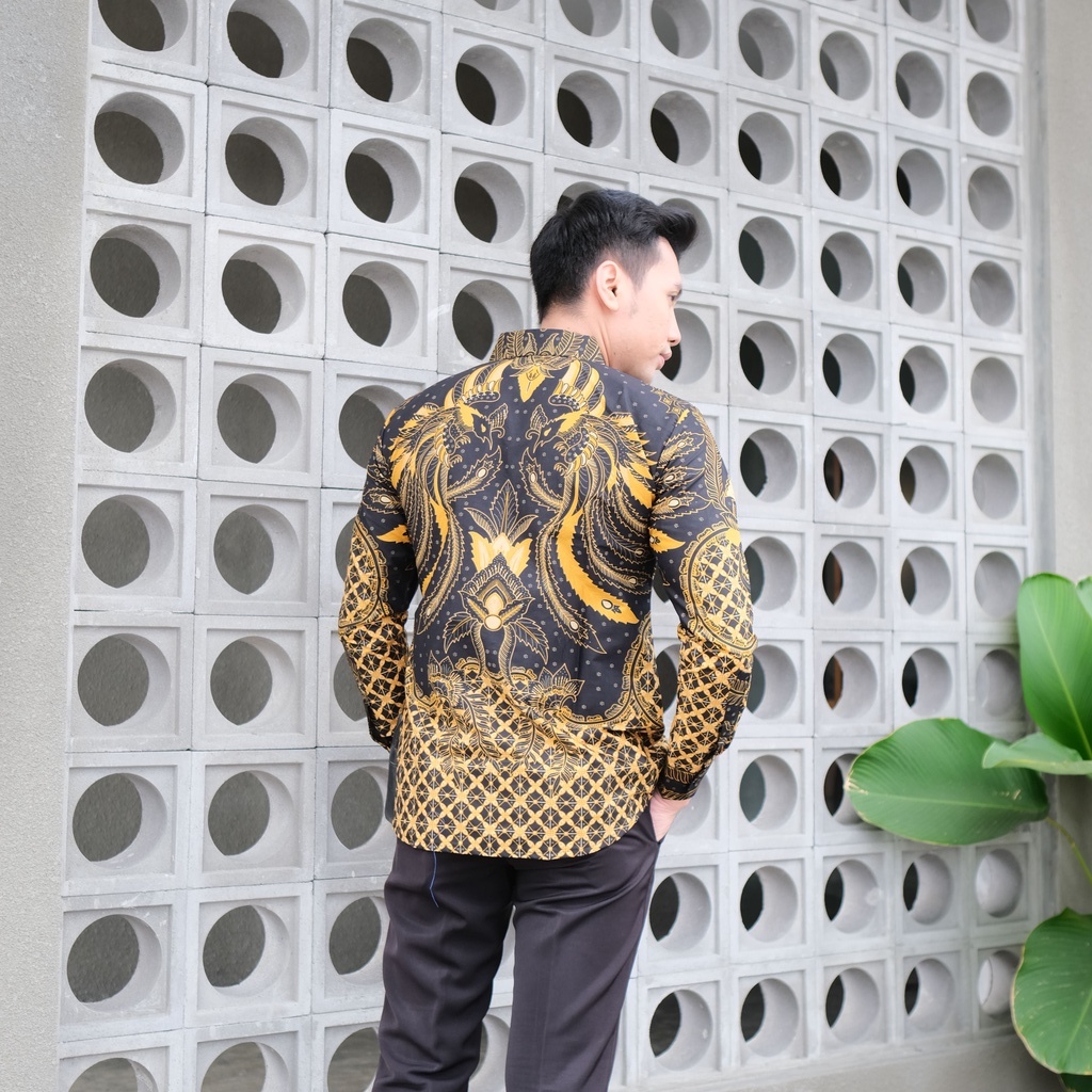 Kemeja Batik Pria Cowok Lengan Panjang Slimfit Regular Atasan Batik Premium Pria Cowo Prabuseno Kondangan Couple Pasangan Batik Pekalongan Anak Laki Laki Kekinian Original Modern Seragam Kantor