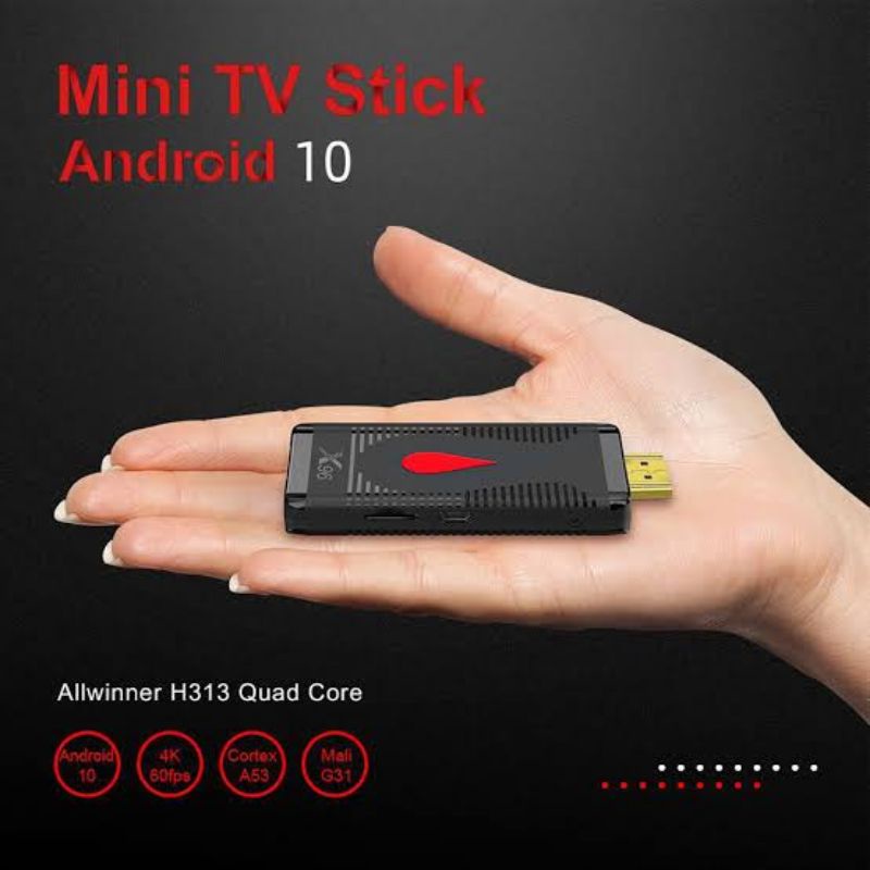 Mini TV Stick X96 Dongle Wifi 2GB/16GB Android 10 S400