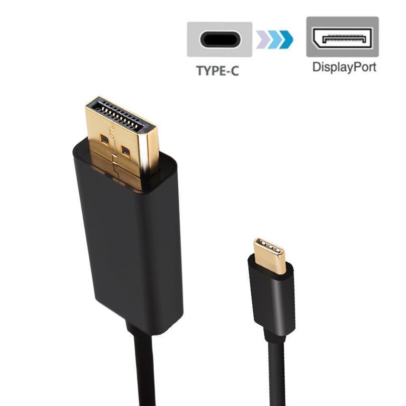 NYK USB C to Display Port Cable Type-C (Thunderbolt 3) to DP Adapter 4K 1.8M