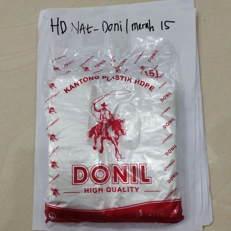 plastik hd bening ukuran 15