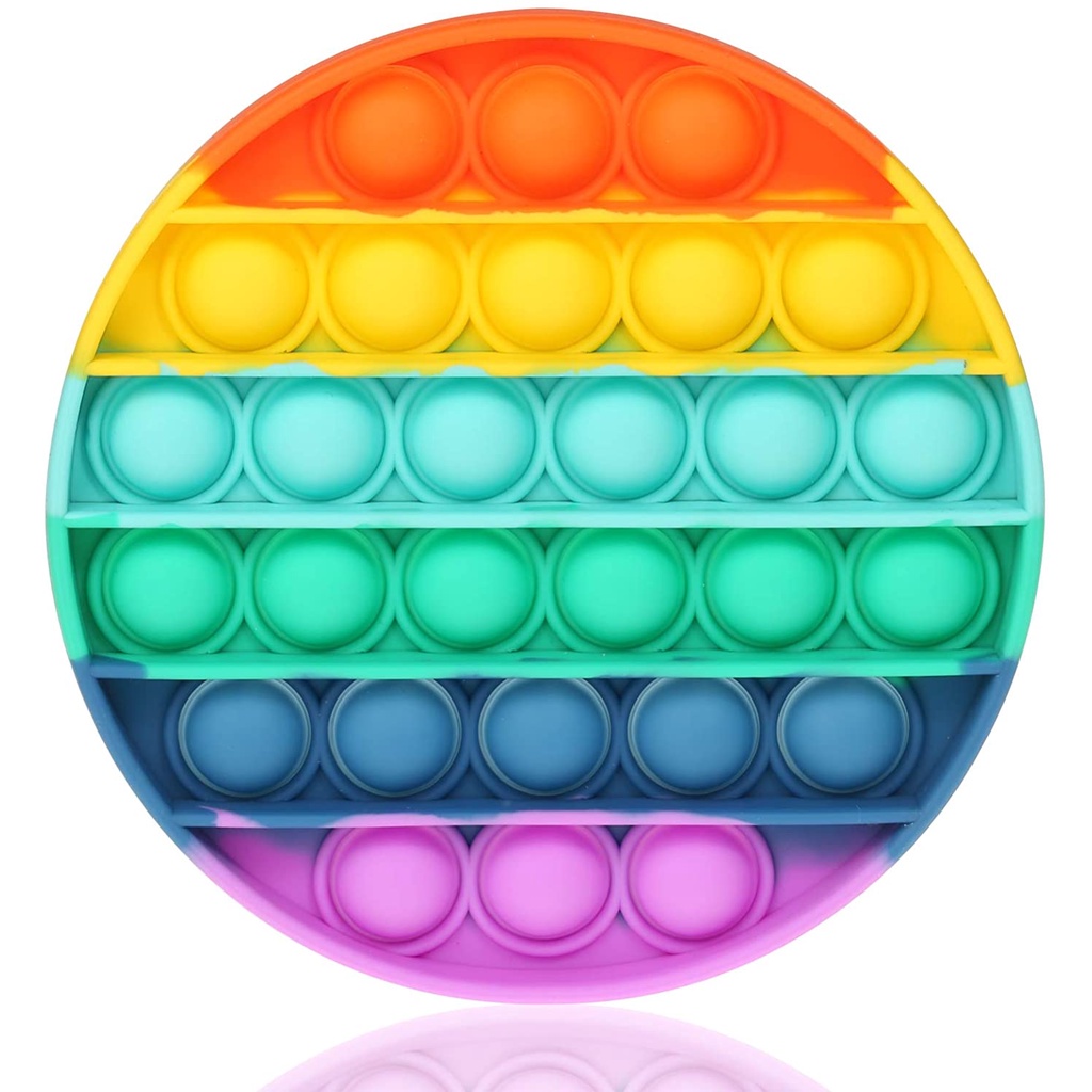 Popit Murah Rainbow Pop it Squeeze Dino  Mainan Anak Toys Bubble Kids-2