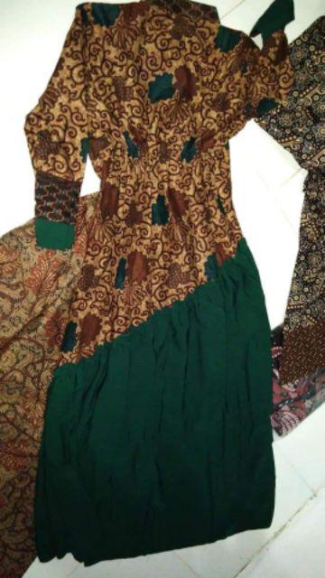 Gamis Batik Manggar, Padi,sekar,cantik,kubis,kipas,daun,kupu,nadine,gendis