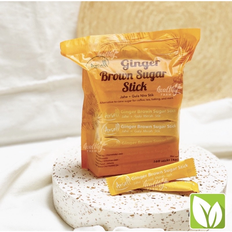 

Ginger Brown Stick 60 s Jahe Gula Nira Ansell