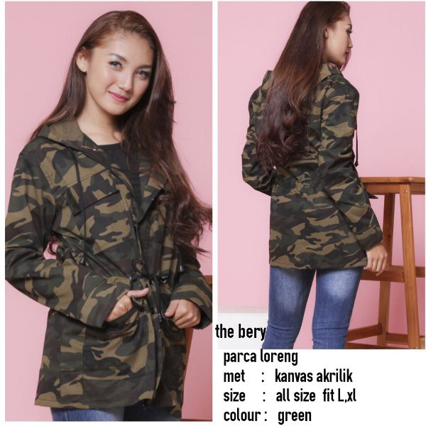 Jaket Parka Wanita Army - Jaket Wanita - Army Wanita