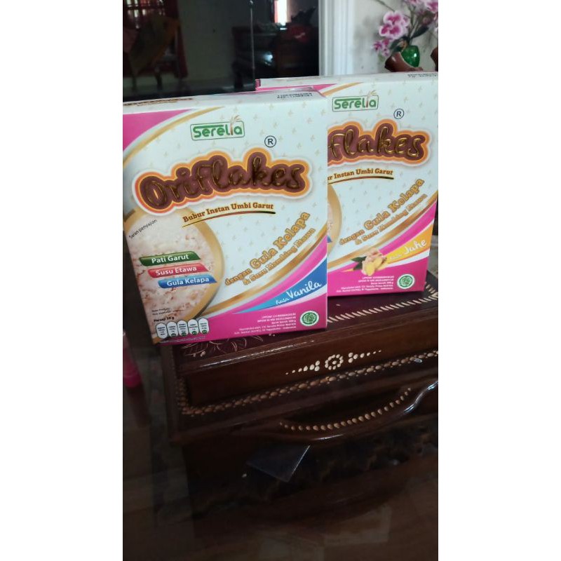 

oriflakes vanila, jahe