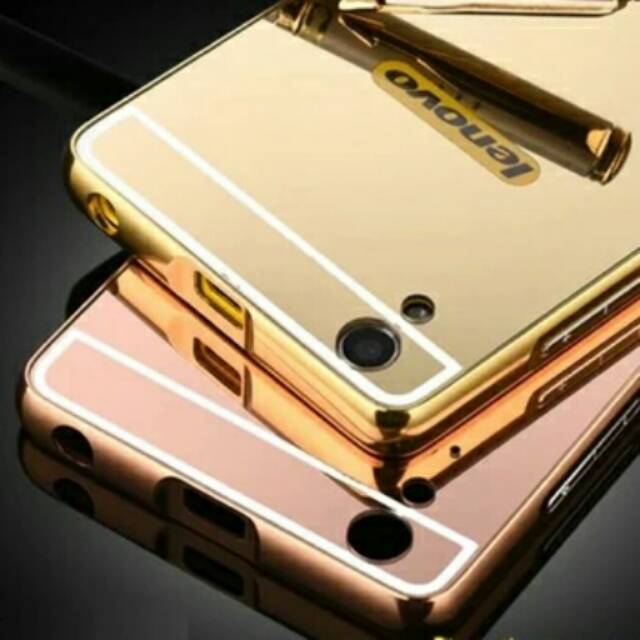 Lenovo A6000 a6000 Casing hardcase mirror bumper slide cover Lenovo A6000