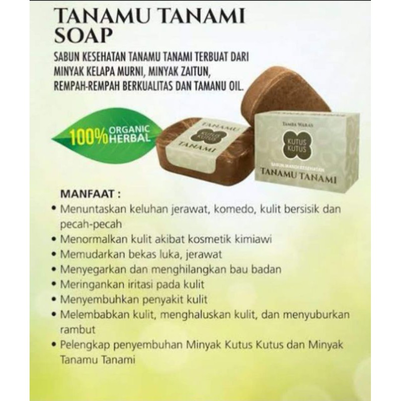 Sabun Wajah Sekaligus Sabun Mandi Sabun Tanamu Tanami Produk Tamba Waras Bali