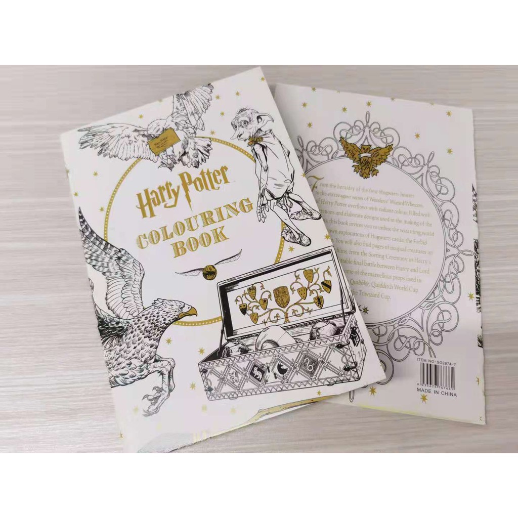 Harry Potter Coloring Book ; books for Children adult secret garden Series Kill Time Painting Drawing Books 21CM*14CM